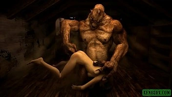 Filho da puta de orcs. Terror 3D Hentai