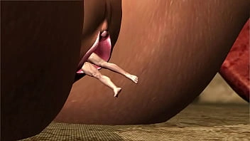 Uma linda garota reduz o namorado e o coloca em sua buceta. Animação 3D VR hentai videogame Virt a Mate desenho animado