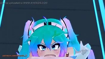 Miku siendo follada con el de Fernanfloo de fondo