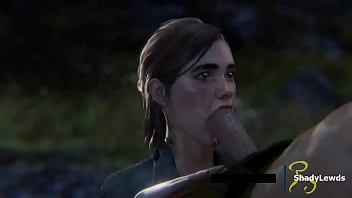 Ellie chupando pau