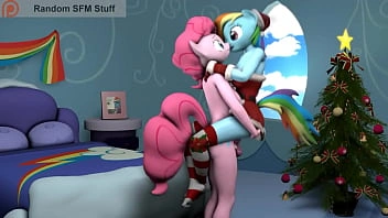 [SFM] Christmas Pinkie Pie & Rainbow Dash (corte estendido)