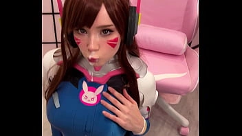 Tiktoker Girl Cosplay D.Va De Overwatch E Suga Pau Até Facial